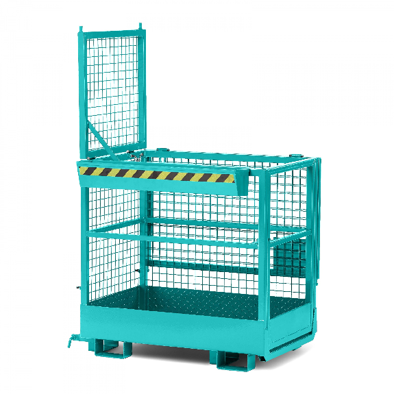 R+R Industrietechnik Arbeitskorb Typ RAK-DUO 1200x800x1950mm RAL5018 Türkisblau R+R Industrietechnik Arbeitskorb Typ RAK-DUO 1200x800x1950mm RAL5018 Türkisblau-Beschreibung lesen