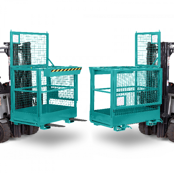 R+R Industrietechnik Arbeitskorb Typ RAK-DUO 1200x800x1950mm RAL5018 Türkisblau-Beschreibung lesen