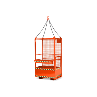 R+R Industrietechnik Arbeitskorb Typ RAK-Kranbar 1200x800x2200mm RAL5010 Enzianblau-Beschreibung lesen