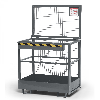 R+R Industrietechnik Arbeitskorb Typ RAK 1200x800x1910mm RAL7005 Mausgrau R+R Industrietechnik Arbeitskorb Typ RAK 1200x800x1910mm RAL7005 Mausgrau