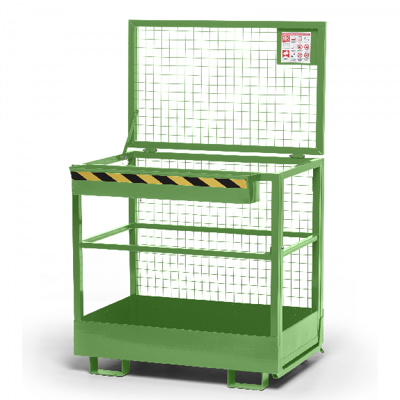 R+R Industrietechnik Arbeitskorb Typ RAK 1200x800x1910mm RAL6011 Resedagrün R+R Industrietechnik Arbeitskorb Typ RAK 1200x800x1910mm RAL6011 Resedagrün-Beschreibung lesen