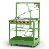 R+R Industrietechnik Arbeitskorb Typ RAK 1200x800x1910mm RAL6011 Resedagrün R+R Industrietechnik Arbeitskorb Typ RAK 1200x800x1910mm RAL6011 Resedagrün