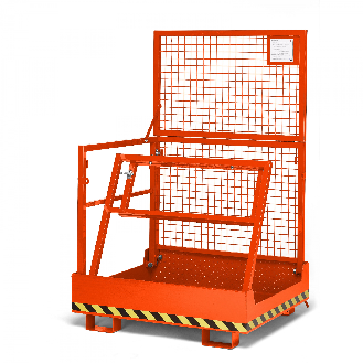 R+R Industrietechnik Arbeitskorb Typ RAK-Compact 1200x1080x1910mm RAL2004 Reinorange-Beschreibung lesen