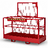 R+R Industrietechnik Arbeitskorb Typ RAK-Big 2000x800x1910mm RAL 3000 Feuerrot R+R Industrietechnik Arbeitskorb Typ RAK-Big 2000x800x1910mm RAL 3000 Feuerrot