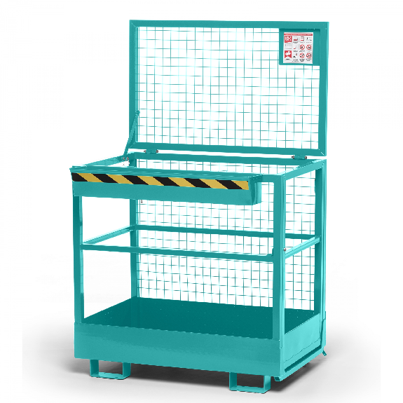 R+R Industrietechnik Arbeitskorb Typ RAK 1200x800x1910mm RAL5018 Türkisblau R+R Industrietechnik Arbeitskorb Typ RAK 1200x800x1910mm RAL5018 Türkisblau-Beschreibung lesen