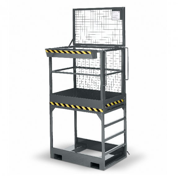 R+R Industrietechnik Arbeitskorb Typ RAK-High 1200x800x2910mm RAL 7005 Mausgrau R+R Industrietechnik Arbeitskorb Typ RAK-High 1200x800x2910mm RAL 7005 Mausgrau-Beschreibung lesen