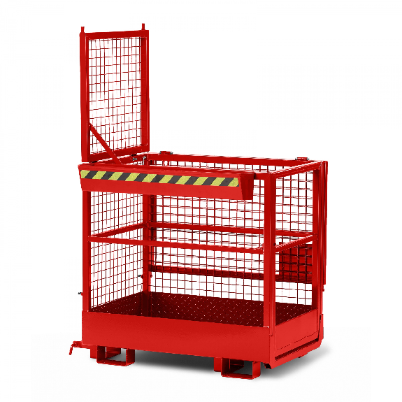 R+R Industrietechnik Arbeitskorb Typ RAK-DUO 1200x800x1950mm RAL 3000 Feuerrot R+R Industrietechnik Arbeitskorb Typ RAK-DUO 1200x800x1950mm RAL 3000 Feuerrot-Beschreibung lesen