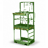 R+R Industrietechnik Arbeitskorb Typ RAK-High 1200x800x2910mm RAL 6011 Resedagrün R+R Industrietechnik Arbeitskorb Typ RAK-High 1200x800x2910mm RAL 6011 Resedagrün