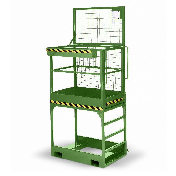 R+R Industrietechnik Arbeitskorb Typ RAK-High 1200x800x2910mm RAL 6011 Resedagrün R+R Industrietechnik Arbeitskorb Typ RAK-High 1200x800x2910mm RAL 6011 Resedagrün-Beschreibung lesen