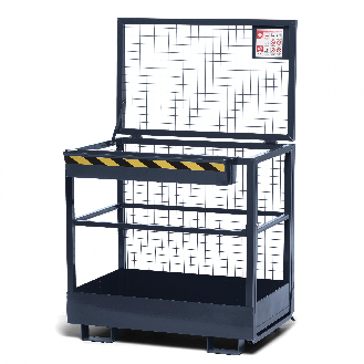 Arbeitskorb für Gabelstapler 1200x800x1910mm anthrazitgrau-Beschreibung lesen
