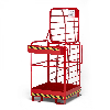R+R Industrietechnik Arbeitskorb Typ RAK-ONE 800x800x1900mm RAL3000 Feuerrot R+R Industrietechnik Arbeitskorb Typ RAK-ONE 800x800x1900mm RAL3000 Feuerrot