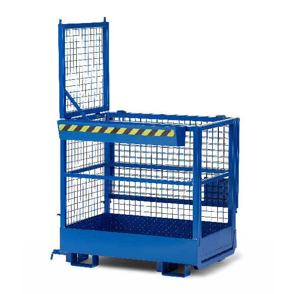 R+R Industrietechnik Arbeitskorb Typ RAK-DUO 1200x800x1950mm RAL5010 Enzianblau R+R Industrietechnik Arbeitskorb Typ RAK-DUO 1200x800x1950mm RAL5010 Enzianblau-Beschreibung lesen