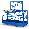 R+R Industrietechnik Arbeitskorb Typ RAK-Big 2000x800x1910mm RAL5010 Enzianblau R+R Industrietechnik Arbeitskorb Typ RAK-Big 2000x800x1910mm RAL5010 Enzianblau