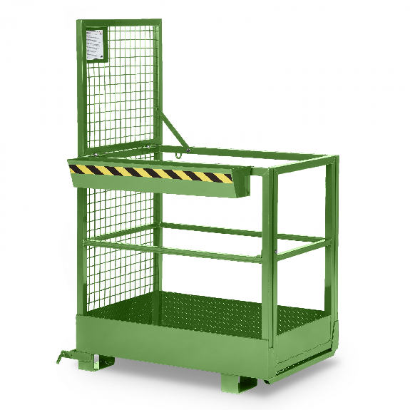 RR Industrietechnik Arbeitskorb Typ RAK-SLIM 800x800x1910mm RAL6011 Resedagrün RR Industrietechnik Arbeitskorb Typ RAK-SLIM 800x800x1910mm RAL6011 Resedagrün-Beschreibung lesen