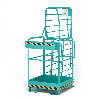 R+R Industrietechnik Arbeitskorb Typ RAK-ONE 800x800x1900mm RAL5018 Türkisblau R+R Industrietechnik Arbeitskorb Typ RAK-ONE 800x800x1900mm RAL5018 Türkisblau