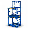 R+R Industrietechnik Arbeitskorb Typ RAK-High 1200x800x2910mm RAL 5010 Enzianblau R+R Industrietechnik Arbeitskorb Typ RAK-High 1200x800x2910mm RAL 5010 Enzianblau