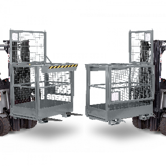 RR Industrietechnik Arbeitskorb Typ RAK-DUO 1200x800x1950mm RAL 7016 Anthrazitgrau-Beschreibung lesen