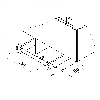 Arbeitskorb 2000x800x1910mm anthrazitgrau