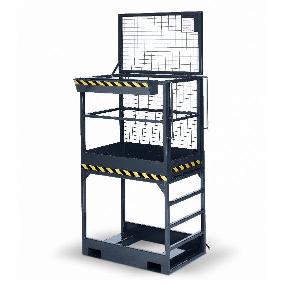 R+R Industrietechnik Arbeitskorb Typ RAK-High 1200x800x2910mm RAL 7016 Anthrazitgrau-Beschreibung lesen