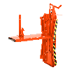 RR Industrietechnik Gitterboxwender 570x1640x450mm 450kg Tragkraft RAL 2004 Reinorange