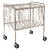 Kongamek Gitterwagen 800x600x915mm in weiß mit 100kg Tragkraft und Gummibereifung Ø125mm Kongamek Gitterwagen 800x600x915mm in weiß mit 100kg Tragkraft und Gummibereifung Ø125mm