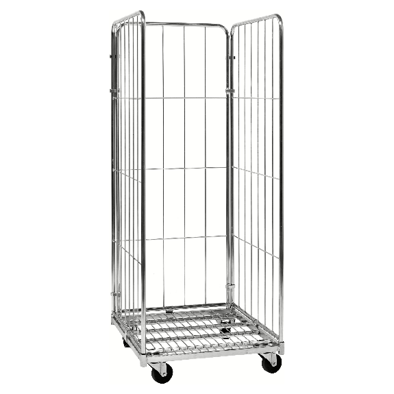 Kongamek Rollcontainer verzinkt 720x800x1800mm mit 3 Gitterwänden mit Bremse Kongamek Rollcontainer verzinkt 720x800x1800mm mit 3 Gitterwänden mit Bremse-Beschreibung lesen