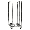 Kongamek Rollcontainer verzinkt 720x800x1800mm mit 3 Gitterwänden mit Bremse Kongamek Rollcontainer verzinkt 720x800x1800mm mit 3 Gitterwänden mit Bremse
