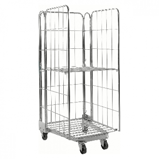 Rollcontainer verzinkt stapelbar 800x730x1910mm-Beschreibung lesen