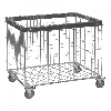 Kongamek Gitterwagen, offen 830x630x735mm mit Stoßschutz Gummi Ø100mm mit Bremse Kongamek Gitterwagen, offen 830x630x735mm mit Stoßschutz Gummi Ø100mm mit Bremse