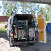 Kongamek Sicherheitscontainer 795x715x1505mm verzinkt mit Gitterboden, 4 Gitterwänden, Tür und Bremse