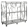 Kongamek Rollcontainer verzinkt 2000x800x1800mm mit 4 Gitterwänden vorne halb zu öffnen ohne Bremse