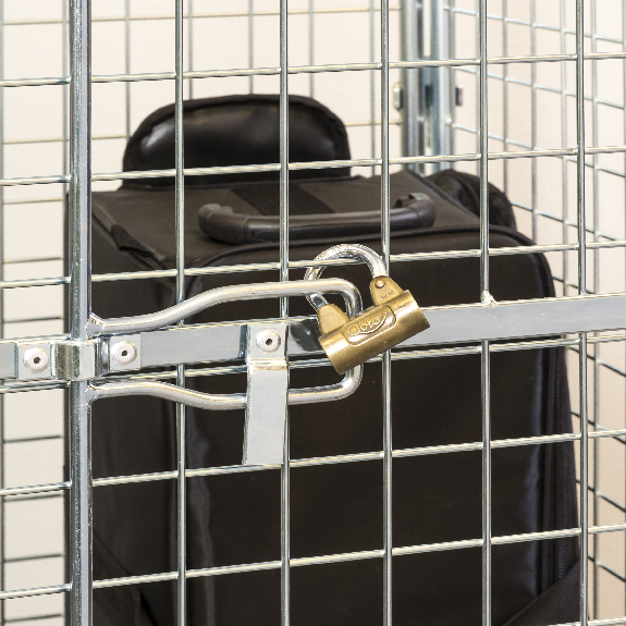 Kongamek Sicherheitscontainer 1200x800x1870mm verzinkt mit Gitterboden, 4 Gitterwänden, Tür und Bremse Kongamek Sicherheitscontainer 1200x800x1870mm verzinkt mit Gitterboden, 4 Gitterwänden, Tür und Bremse-Beschreibung lesen