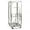 Kongamek Rollcontainer verzinkt 720x800x1800mm mit 4 Gitterwänden vorne halb zu öffnen ohne Bremse
