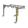 Traverse für Stapelkipper BST 150, lackiert, Mausgrau Traverse für Stapelkipper BST 150, lackiert, Mausgrau