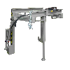 Traverse für Stapelkipper BST-H 70, lackiert, Mausgrau Traverse für Stapelkipper BST-H 70, lackiert, Mausgrau