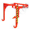 Traverse für Stapelkipper BST 30, lackiert, Feuerrot Traverse für Stapelkipper BST 30, lackiert, Feuerrot