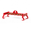 Gitterboxtraverse Typ RGT 610x1240mm RAL 3000 Feuerrot