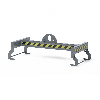 Gitterboxtraverse Typ RGT 610x1240mm RAL 7005 Mausgrau