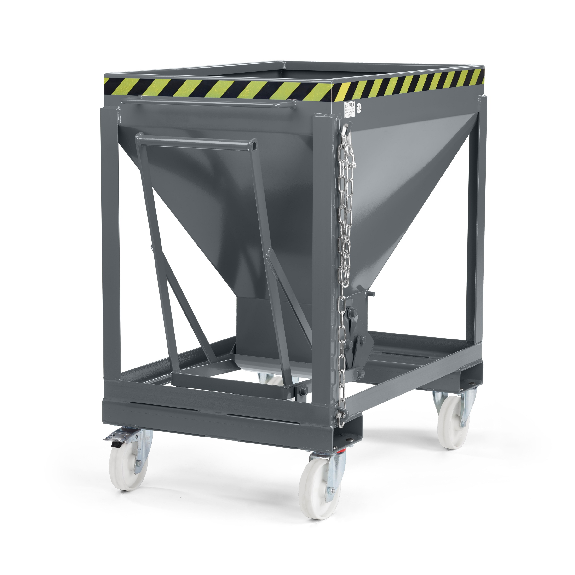 Silowagen Typ RSLF 375dm³ fahrbar RAL 7005 Mausgrau-Beschreibung lesen