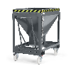 Silowagen Typ RSLF 375dm³ fahrbar RAL 7005 Mausgrau