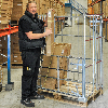Palettencontainer verzinkt 1000mm hoch passend zu Europaletten 1200x800mm