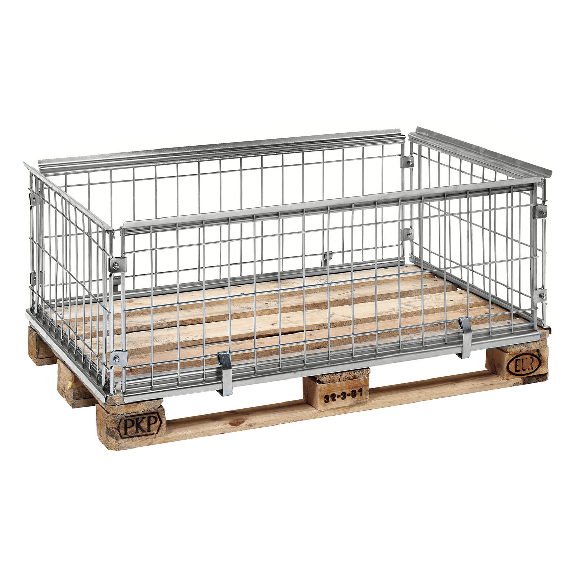 Kongamek Palettencontainer verzinkt 420mm hoch geschlossen passend zu Europaletten 1200x800mm Kongamek Palettencontainer verzinkt 420mm hoch geschlossen passend zu Europaletten 1200x800mm-Beschreibung lesen