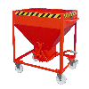 Silobehälter SR 375, lackiert, Feuerrot