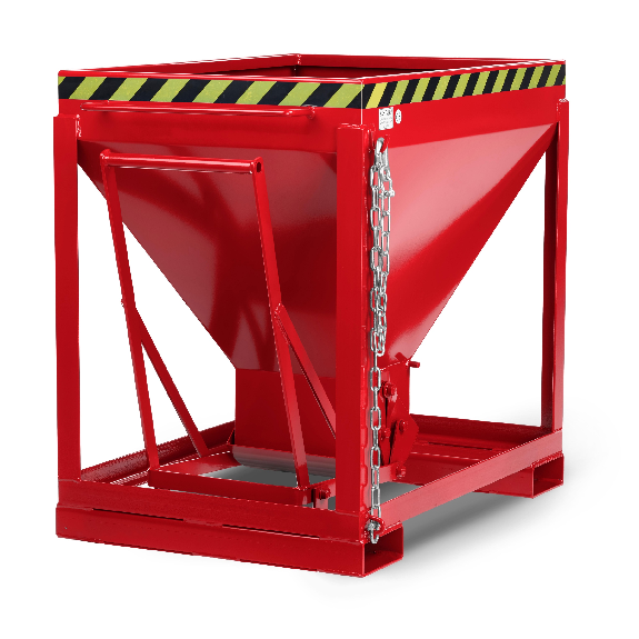 Silowagen Typ RSL 600dm³ stationär RAL 3000 Feuerrot-Beschreibung lesen