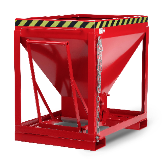 Silowagen Typ RSL 600dm³ stationär RAL 3000 Feuerrot-Beschreibung lesen
