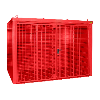 Bauer Gasflaschen-Container GFC-B M4, Feuerrot für 60x Gasflaschen Ø 230 mm-Beschreibung lesen