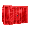 Bauer Gasflaschen-Container GFC-B M4, Feuerrot für 60x Gasflaschen Ø 230 mm Bauer Gasflaschen-Container GFC-B M4, Feuerrot für 60x Gasflaschen Ø 230 mm