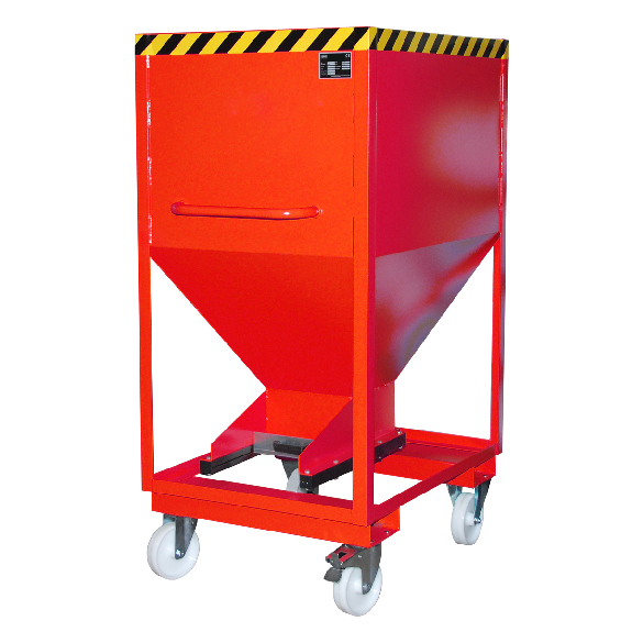 Contenitore silo SRE-D 600 verniciato rosso fuoco-Leggi tutto