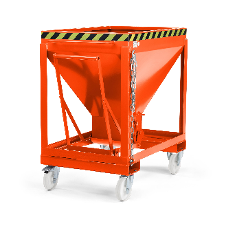 Silowagen Typ RSLF 375dm³ fahrbar RAL 2004 Reinorange-Beschreibung lesen