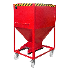 Silobehälter SR-D 600, lackiert, Feuerrot
